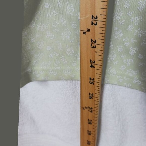 Basic Editions Womens Light Green Floral Polo Shirt Size Large - Picture 5 of 11